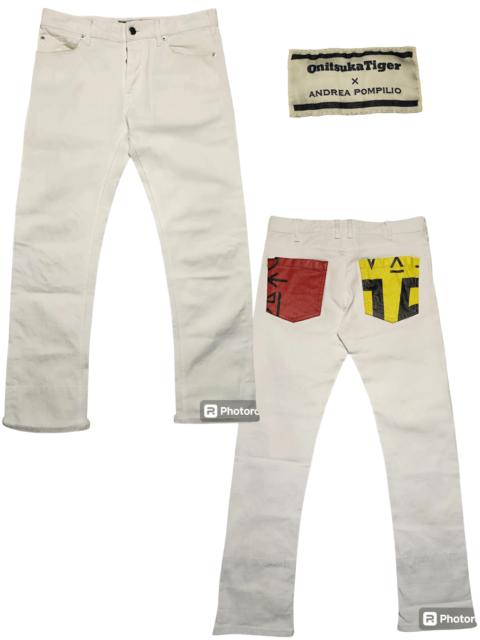Other Designers Andrea Pompilio × If Six Was Nine × Le Grande Bleu (L.G.B.) - Onitsuka Tiger x Andrea Pompilio Slim Fit White Jeans