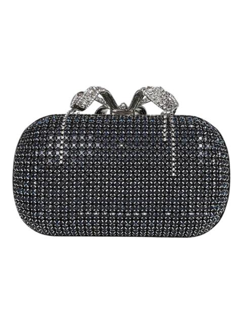 self-portrait Navy Chainmail Clutch Bag