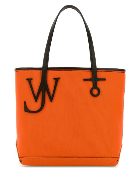 JW Anderson Orange canvas small Anchor bucket bag