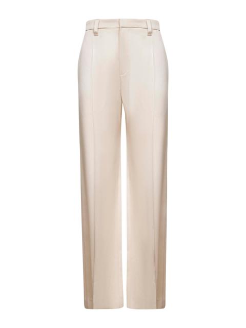 Brunello Cucinelli Beige cady satin Loose trousers