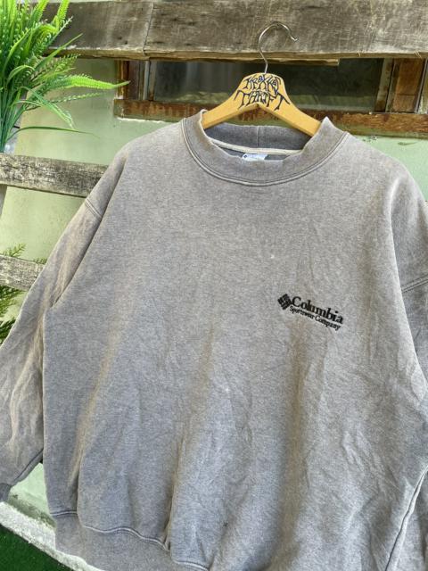 Other Designers Vintage - 🔥Vintage Columbia Sweetshirts Sun Feded Spell Out Logo