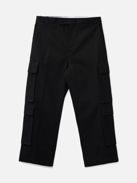 Thom Browne WASHED COTTON UTILITY CHINO CARGO TROUSER