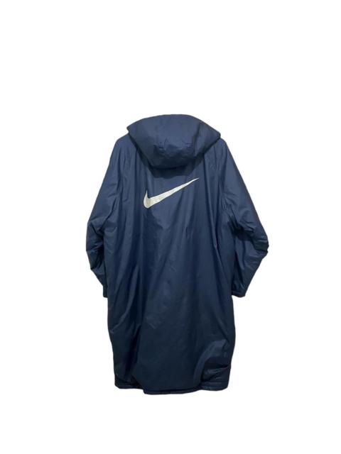 Vintage 90s Nike Big Logo Inner Fleece Long Coat