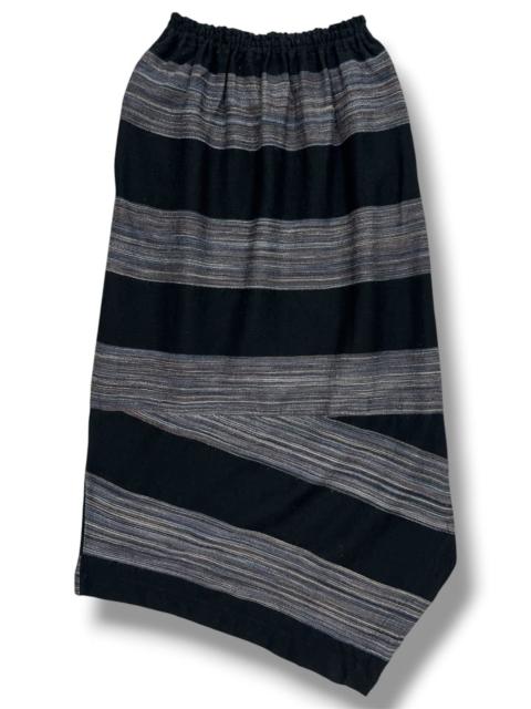ISSEY MIYAKE Issey Miyake Hai Sporting Gear Striped Asymmetric Skirt