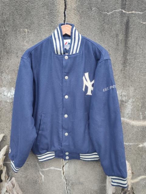 Other Designers Majestic - Majestic New York Yankees Embroidery Logo Varsity Jacket