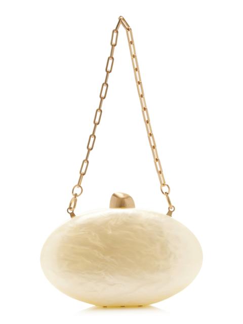 Cult Gaia Eviana Clutch white