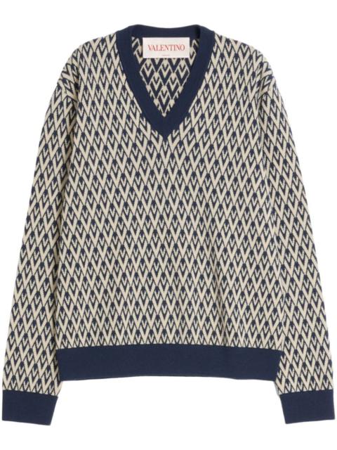 Valentino `Toute La V` Sweater