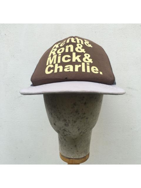 Other Designers Band Tees - Rolling Stones Line Up Spell Out Trucker Cap Headwear Gear