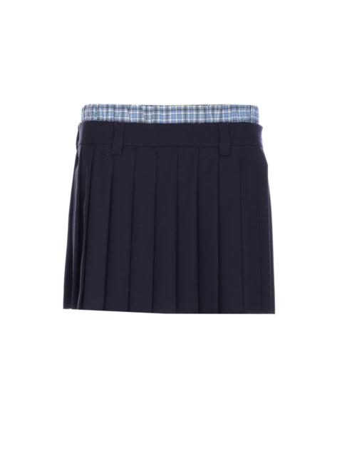 Miu Miu Miu Miu Women Mini Logo Skirt