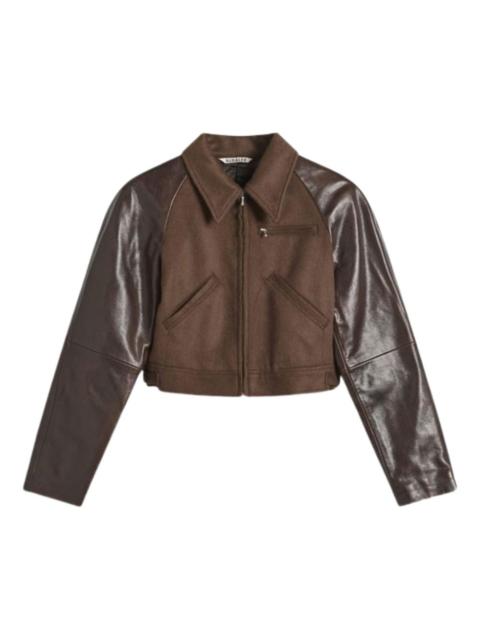AURALEE pointed-colar jacket