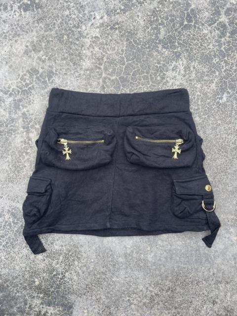 Other Designers Japanese Brand × Seditionaries - Black Cotton Confidential Cross Detailed Skirt
