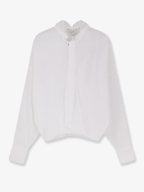 Other Designers Alysi Cotton Shirt With Bow
