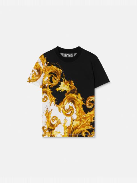 VERSACE JEANS COUTURE Printed Cotton-Jersey T-Shirt