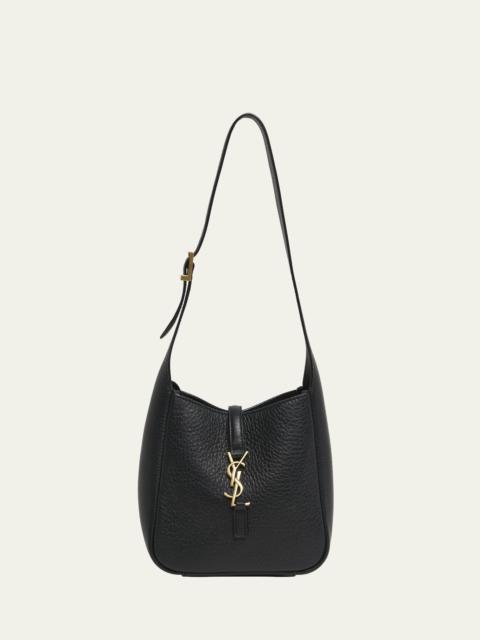 SAINT LAURENT Le 5 A 7 YSL Hobo Bag in Deer Leather
