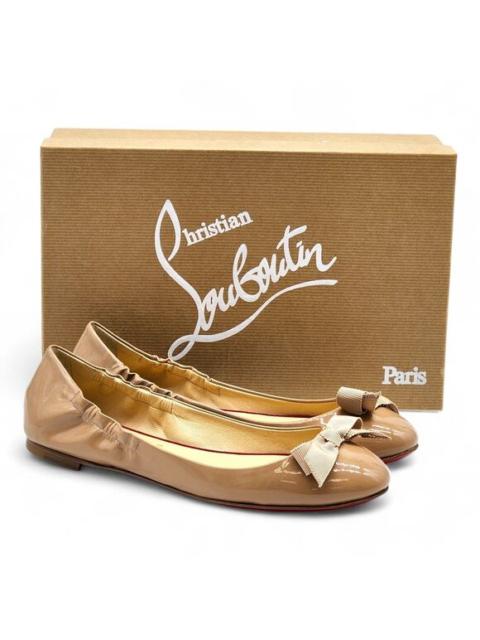 Christian Louboutin Christian Louboutin Gloriana Patent Leather Ballet Flats Nude EU 36.5 US 6 NWB