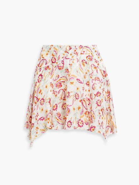Isabel Marant Perrine floral-jacquard mini skirt