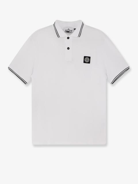 Stone Island Stone Island Men Stretch Organic Cotton Polo Shirt