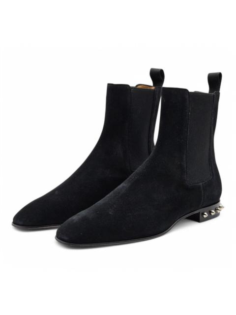 Christian Louboutin So Roadie Flat Suede Boots – Black – EU 39.5 / US 6.5 $1195