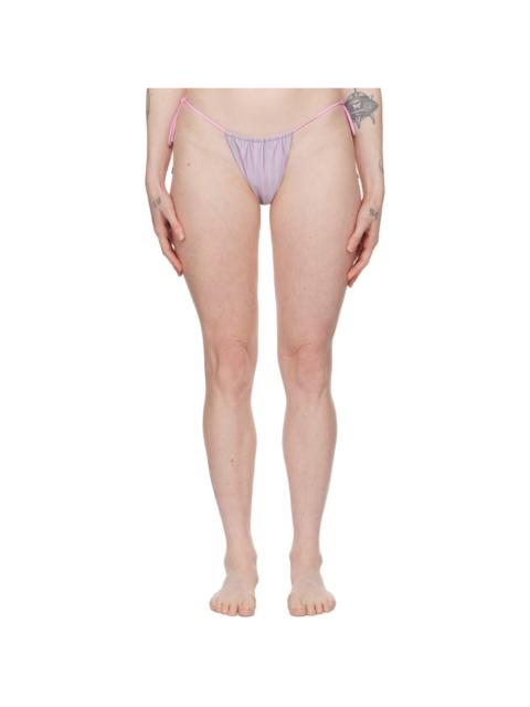 POSTER GIRL Pink & Gray Woods Reversible Bikini Bottom