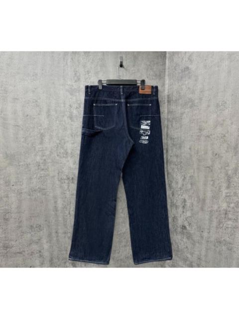 Dior Dior 25 Embroidered Logo Corduroy Patchwork Jeans