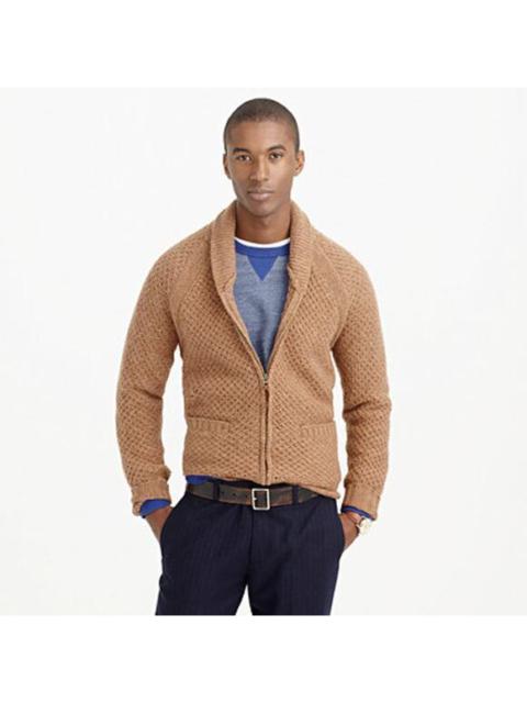 Wallace & Barnes Shetland Wool Zip Cardigan Sweater Medium