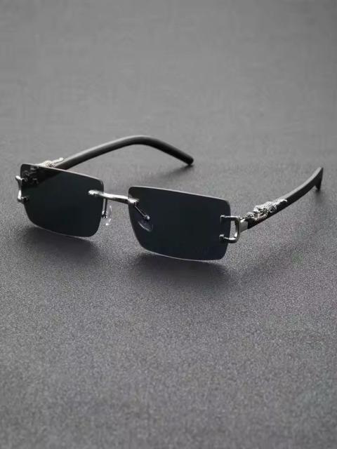 Other Designers Electric Visual - Unisex Classic Square Frame Leopard Sunglases