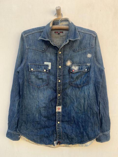 Paul Smith Paul Smith Red Ear Boro Shashiko Japan Stitching Western