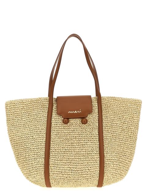 Marni Trunkaroo Tote Bag Beige