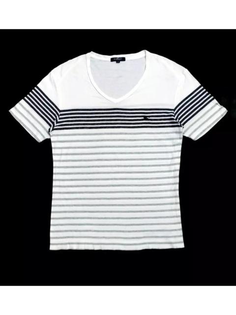 Burberry RARE! BURBERRY LONDON MADE IN JAPAN STRIPED V-NECK