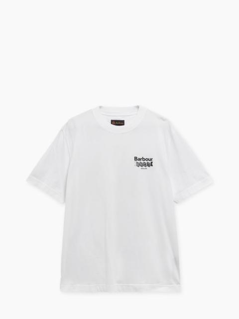 Barbour BARBOUR X BARACUTA T-SHIRT ALL NIGHTER OVERSIZED WHITE