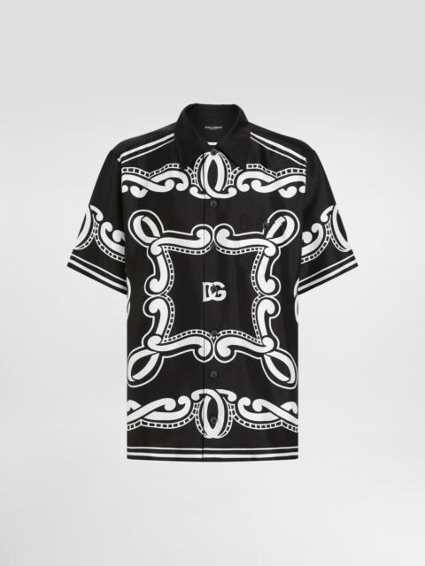 Dolce & Gabbana Silk shirt with bandanna print