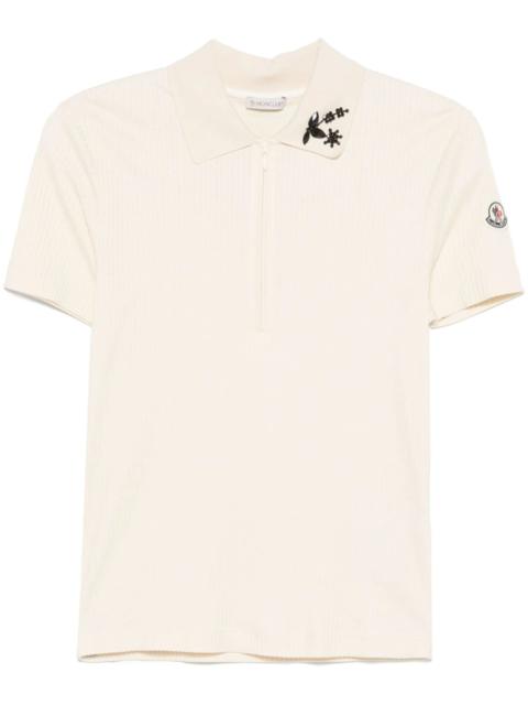 Moncler Beaded Polo Top