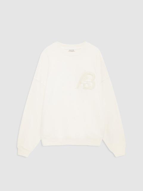 ANINE BING Miles Sweatshirt Letterman - Cream