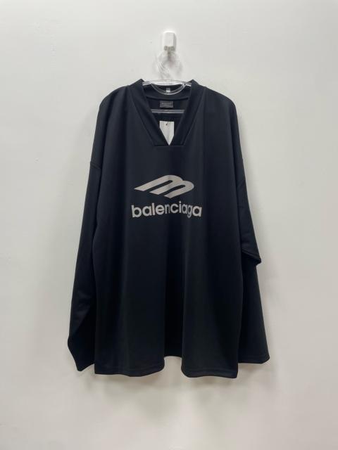 BALENCIAGA Balenciaga FW24 SKIWEAR Collection Letter V-neck Casual Ski Jacket Long Sleeve T-shirt