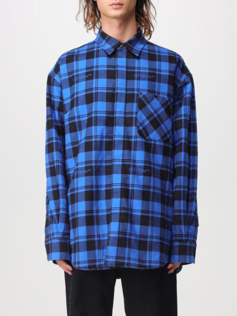 Off-White Off-White overshirt in checkered cotton
