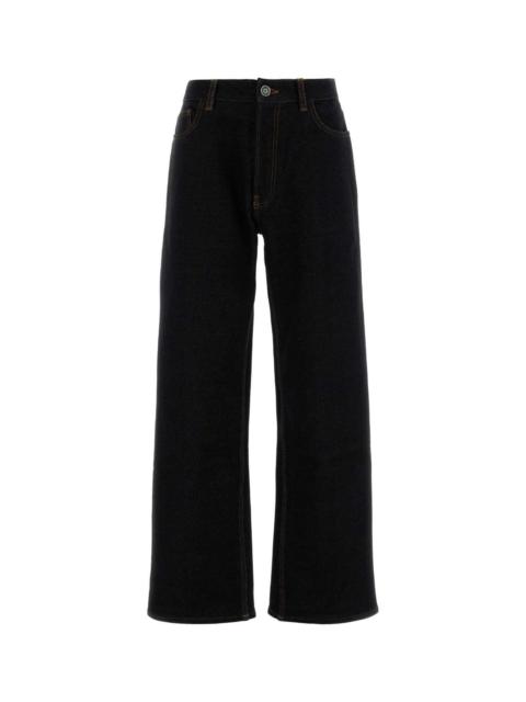 Alaïa Alaia Women Midnight Blue Stretch Denim Jeans