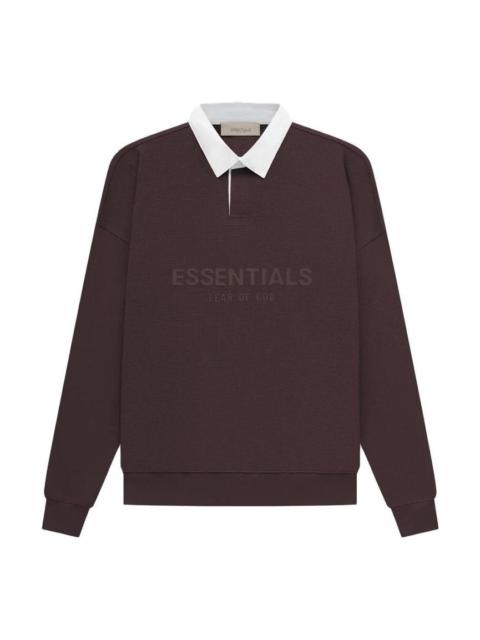 ESSENTIALS Fear of God Essentials SS23 Waffle Long Sleeve Polo Shirt 'Plum' FOG-SS23-054