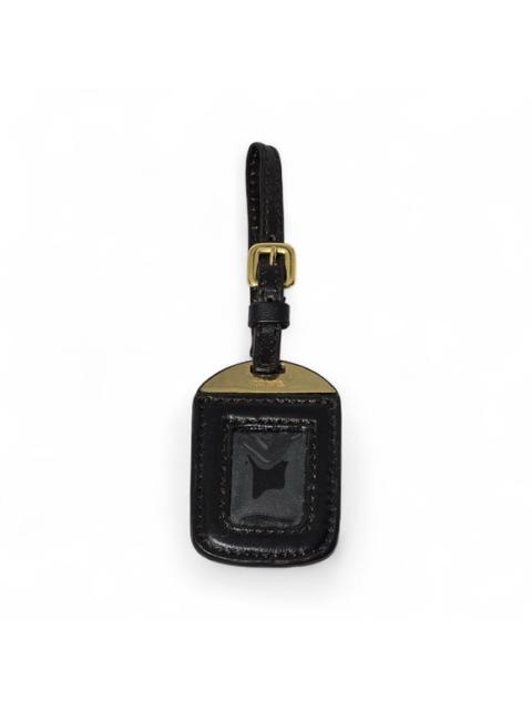 Prada Prada leather ID tag brown