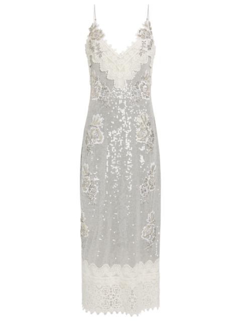 MSGM contrasting-trim maxi dress | REVERSIBLE