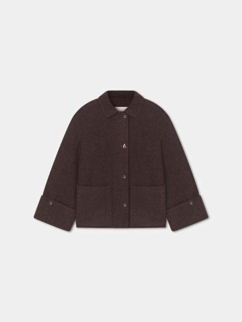 AERON FUDGE
Oversized wool-blend jacket