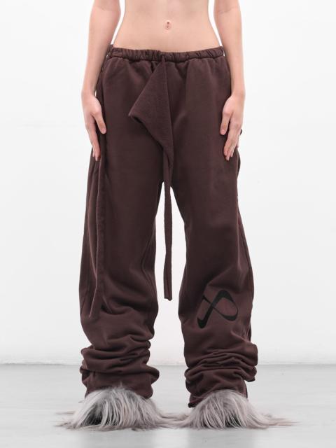 OTTOLINGER Brown Deconstructed Wrap Sweatpants