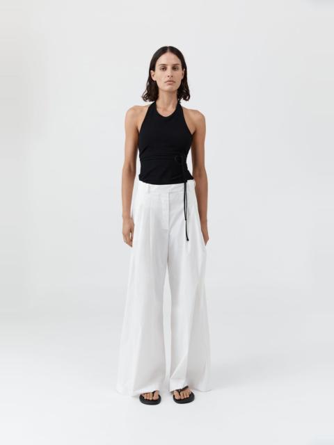 ST. AGNI Adjustable Palazzo Pants - White
