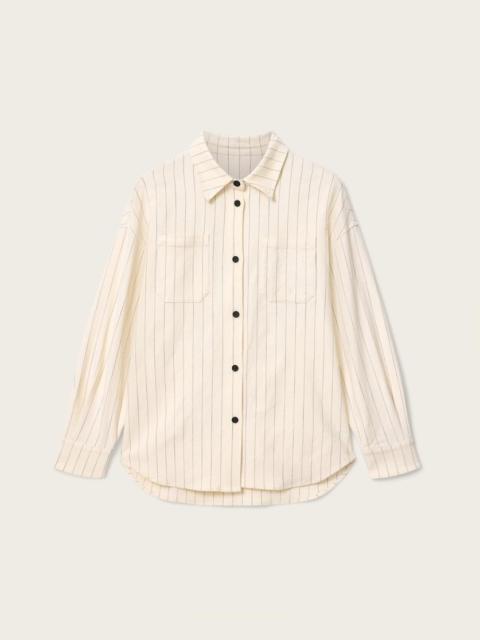 ALLSAINTS OLGA RELAXED FIT LONG SLEEVE SHIRT