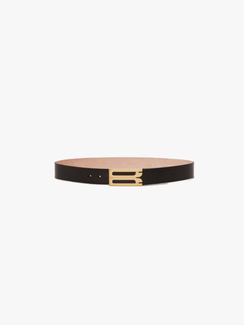 Victoria Beckham Jumbo Frame Belt In Black Leather