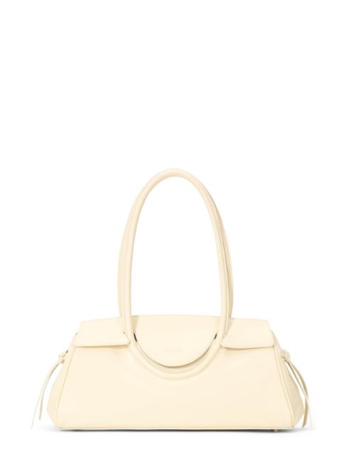 STAUD STAUD Maude Leather Shoulder Bag in Cream at Nordstrom