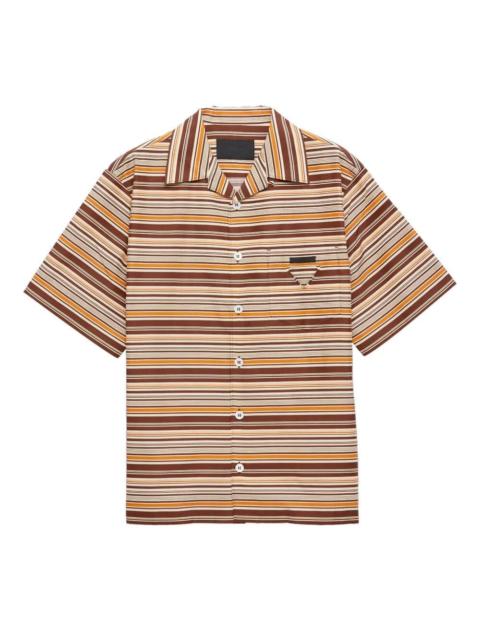 Prada Prada Men Short-Sleeved Cotton Shirt