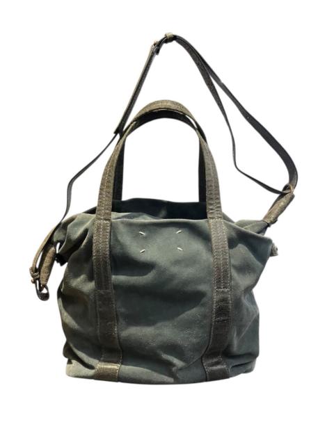 Maison Margiela Margiela suede leather Boston-style handbag/crossbody bag