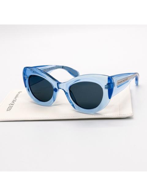 Alexander McQueen NEW ALEXANDER MCQUEEN AM0403S 004 BLUE WOMEN SUNGLASSES