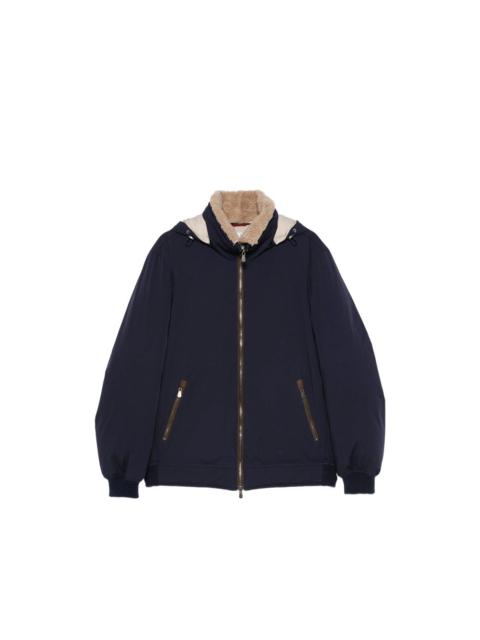 Brunello Cucinelli Brunello Cucinelli Blue Jackets - Hooded Jackets Men