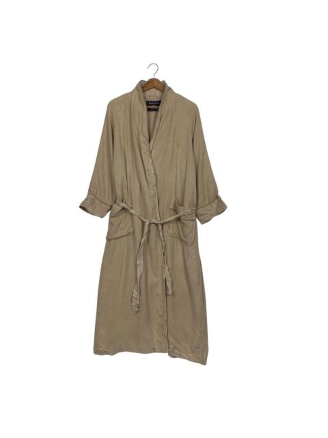 Burberry Vintage 90’s BURBERRYS Embroidery Logo Silk Robes #3561-C163